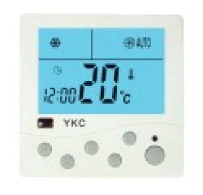 Electronic thermostat for control of water fan coils